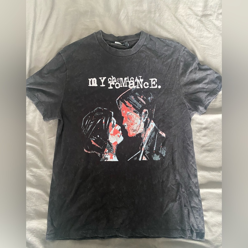 Mens Asos black graphic tshirt size M